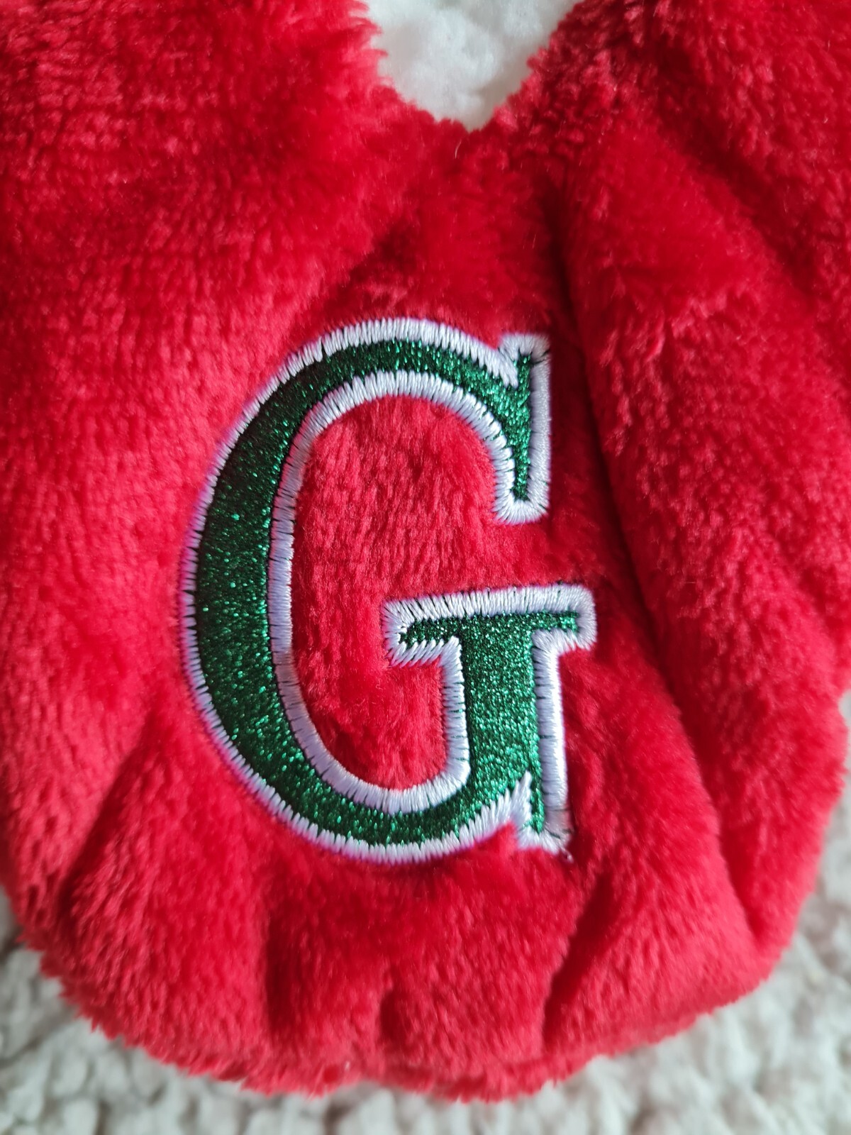 PANTOFOLA D’ORO Pantofole coccole rosse alfabeto iniziale G taglia 10 11 nuove con etichetta