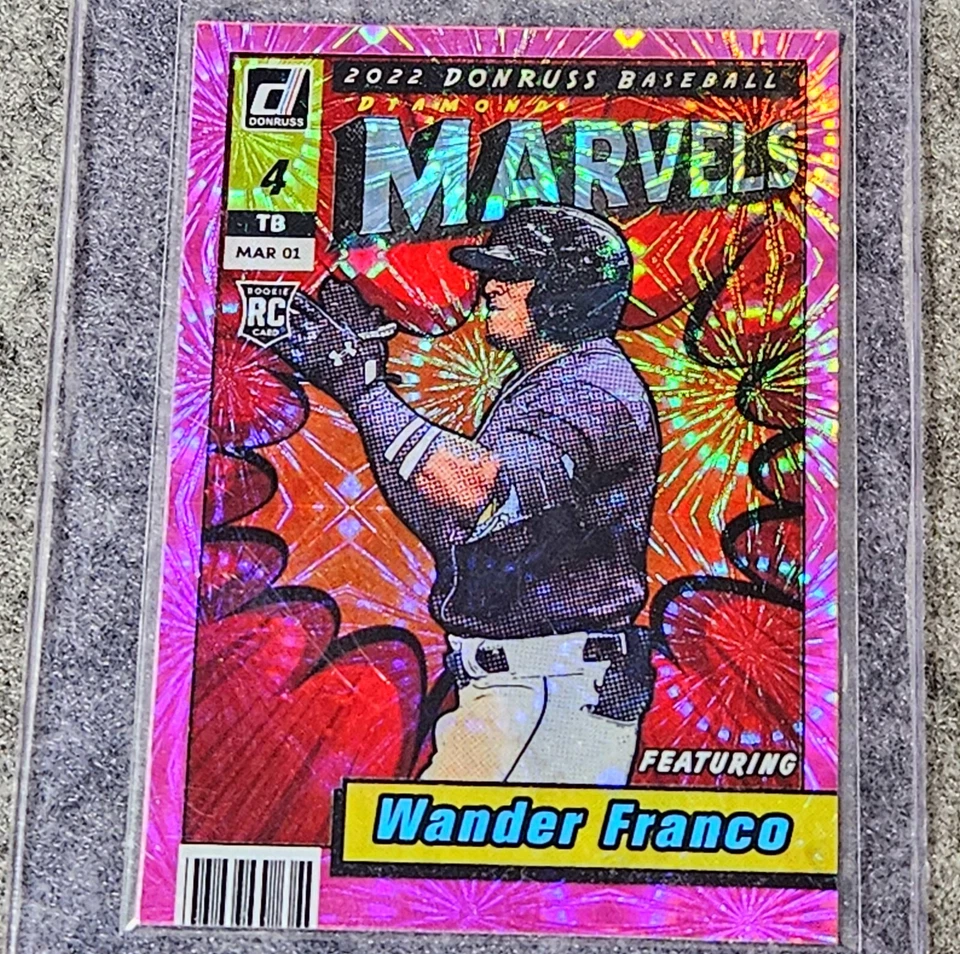 LOT - 2019 Leaf Trinity WANDER FRANCO Clear Acetate Red Auto 8/15 On Card - Image 4 of 4