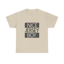 Nice Jersey Boy NJ Unisex Heavy Cotton Tee