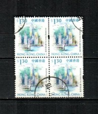 HONG KONG Scott's 864 ( 4v ) Victoria Harbor F/VF Used Block ( 1999 ) #1