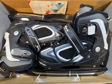 Nattork Ice Skates for Kids, Adjustable Hockey Lace-Up Skate, M 35-38. A57