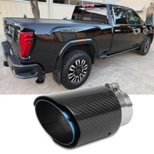 For Chevy Silverado Gmc Sierra 1500 2.5inlet Carbon Exhaust Tip Stainless Steel For Chevy Silverado Gmc Sierra 1500 2.5inlet Carbon Exhaust Tip Stainless Steel