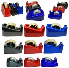 New HEAVY DUTY TAPE DISPENSER Desktop Office Sellotape Cellotape Pack Holder UK