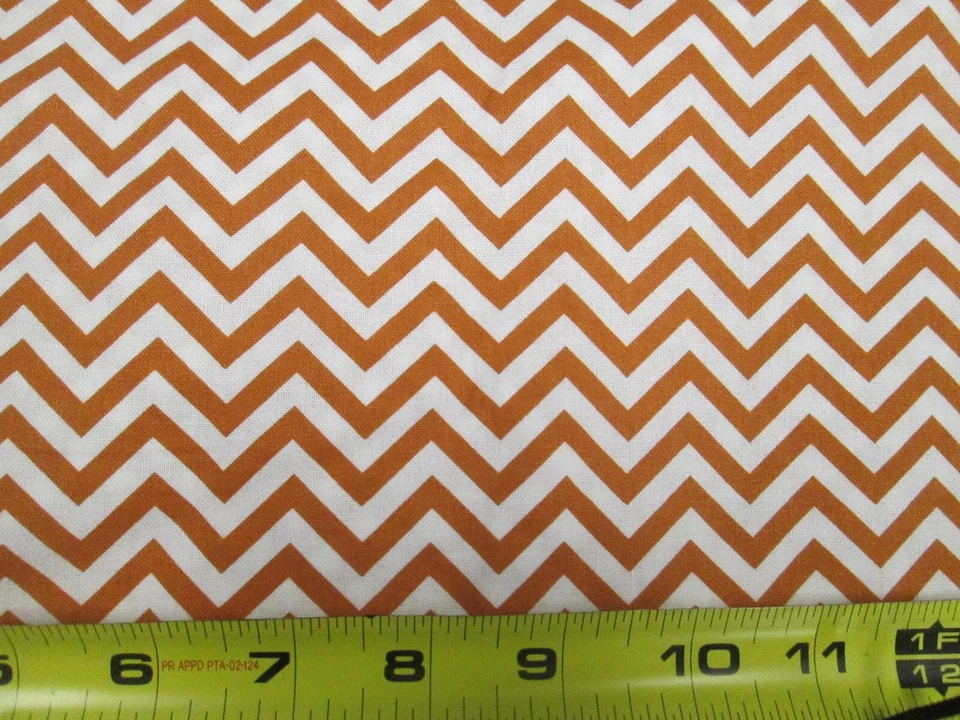 Small Chevron - Rust and Whte - 1 YD - 36"Lx 44"W - 100% Cotton - Very nice!!! - Image 4 of 4