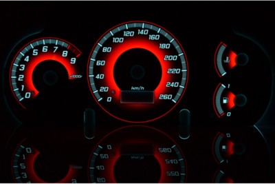 Honda Civic 2001-2005 Design 3 Glow Gauge Plasma Dials Speedometer Disc Glow Shift I