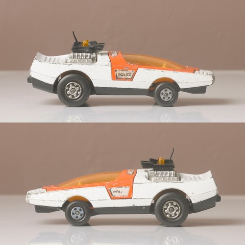 2x Matchbox Speed Kings, Police, Bandolero, 350 SLC Mercedes, '72 '74, Playworn - Bild 5 von 23