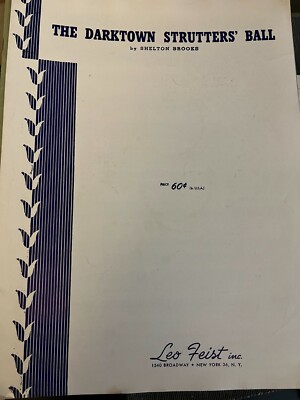 Darktown Strutters Ball Shelton Brooks jazz sheet music