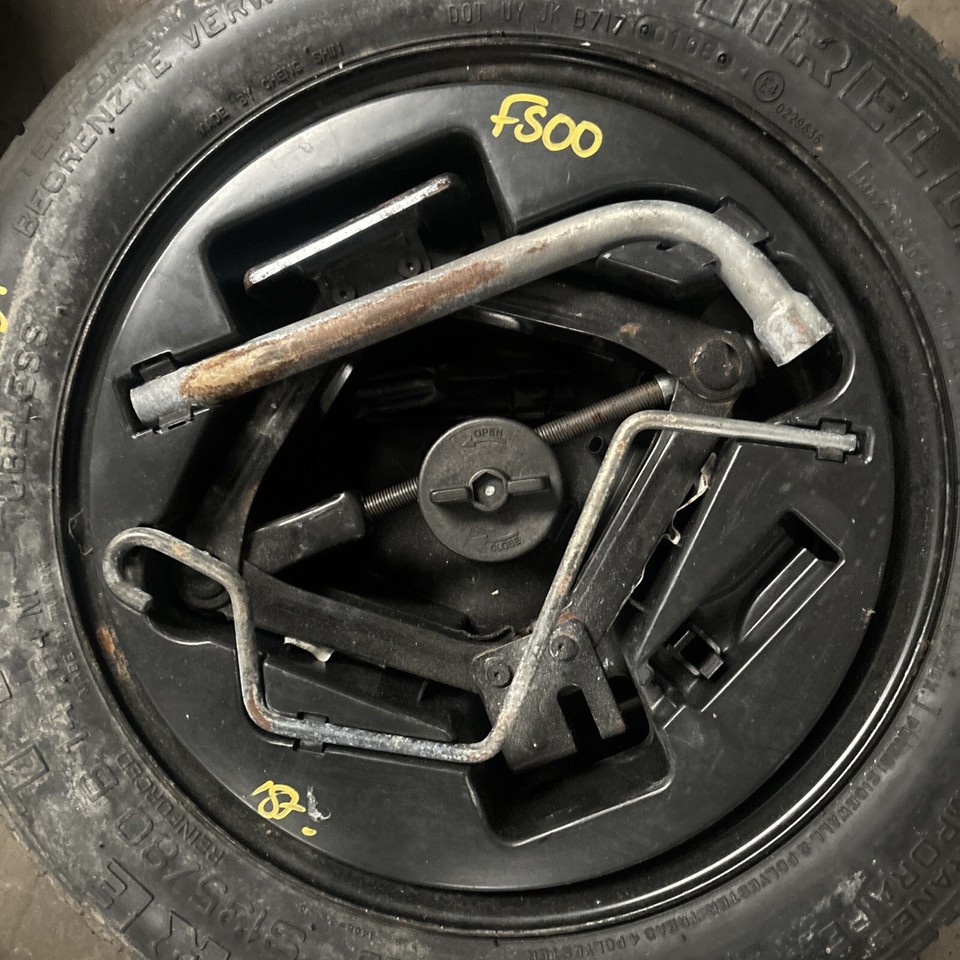 GENUINE FIAT 500 & FORD KA SPACE SAVER SPARE WHEEL + JACK KIT 135/80