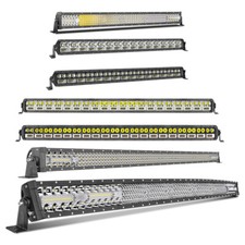 122028304054 Led Light Bar Dual Row Spot Flood Offroad Truck Driving Fog