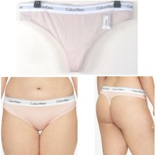 Calvin Klein Modern Cotton Thong Nymphs Thigh Size 3X New QF5117