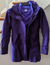 Patagonia Women's Tres 3-in-1 Parka Jacket Coat Tempest Purple Xs Extra Small