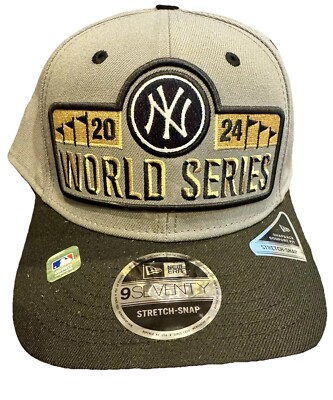 New York Yankees New Era 2024 AL Champs Locker Room 9SEVENTY Stretch-Snap Hat