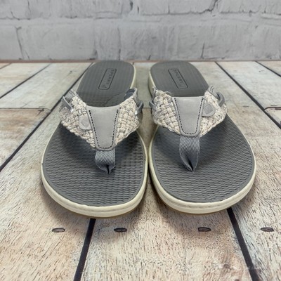Sperry Top-Sider Women's Parrotfish Flip Flop, Grey White, Size 7m 635841490163 | eBay