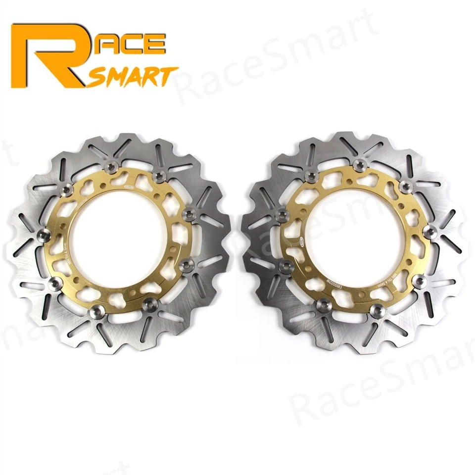 Rotores de disco de freno delanteros traseros YZF-R1 YZF-R6 para Yamaha R1 2002 2003 R6 1999-2002 Foto 2 de 4