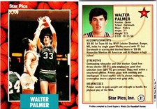 WALTER PALMER RC Rookie 1990Star Pics Basketball #54