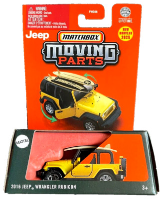 Matchbox 2016 Jeep Wrangler Rubicon Moving Parts 12/50 2025 1:64 Modellauto Surf