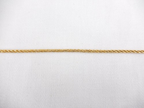 Neuer kleiner, satter, goldfarbener, gedrehter Kordelbesatz. 21 Meter + 31". T-211 - Bild 4 von 7