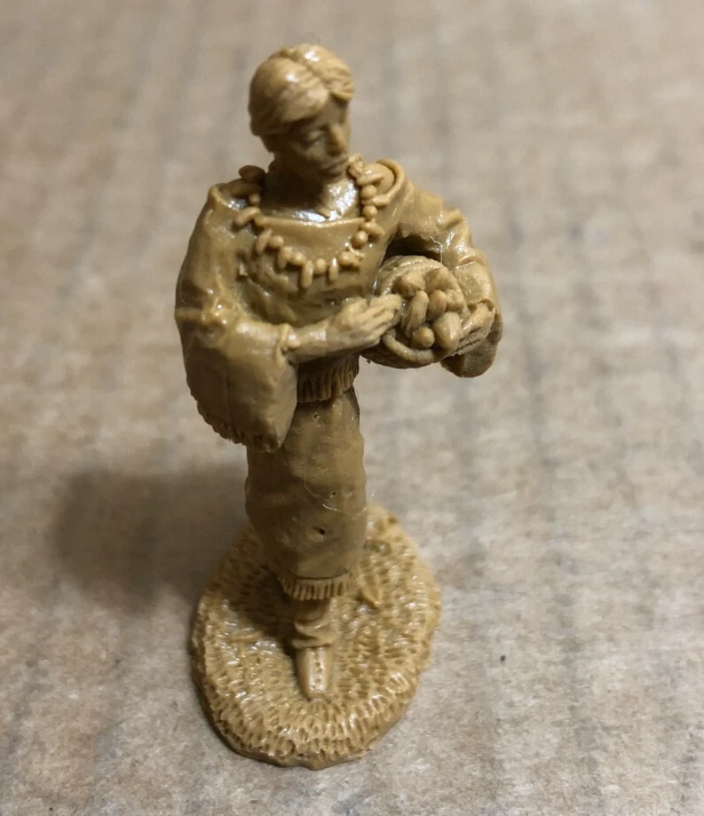 Barzso Reissues Native American Camp Woman with Food Basket 54mm Resin ** - Image 2 of 4