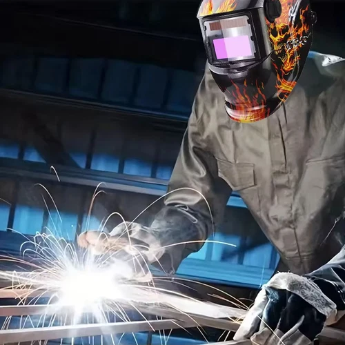 NEW True color Solar Auto Darkening Welding Helmet Arc Tig Mig Grinding Hood - Picture 10 of 11