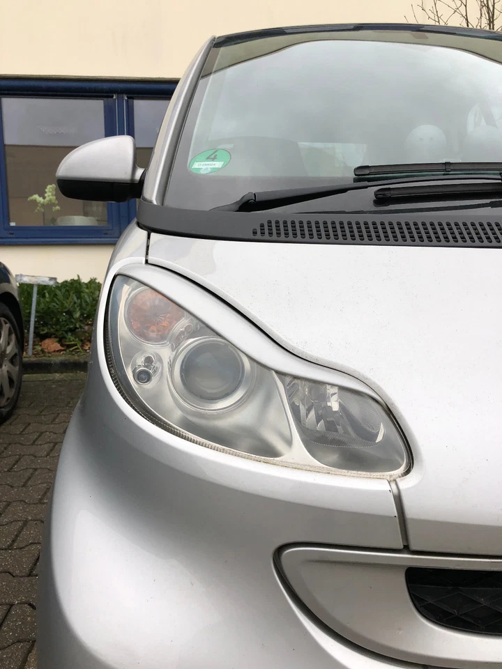 Cover Fari Smart Fortwo 451 Malocchio Copertura Faro Argento Tüv - Immagine 3 di 3