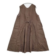 nest Robe Brushed Linen Dorost Dress 01204-1575 Sleeveless Dress Brown 6-011...