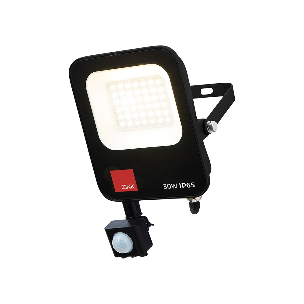 Litecraft Faulkner Floodlight Outdoor 30 W LED with PIR Sensor - Black Clearance