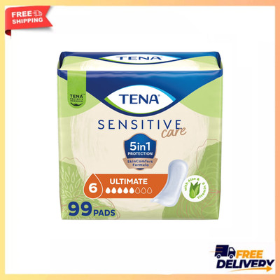 New TENA Sensitive Care Ultimate Absorbency Incontinence Pad for Women, 99 Count