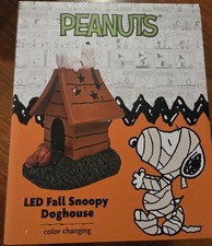 Snoopy Color Changing Dog House - Peanuts - Halloween - Pumpkins - Pumpkin - NEW
