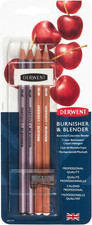Blender & Burnisher Pencil Blister Pack, Set of 4, Eraser & Sharpener Included, 