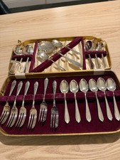 Vintage Silver Plated 21 Piece Cutlery Set, Mappin & Webb England