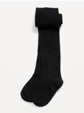 NEW Old Navy Toddler Girls Solid Soft-Knit Tights Black Size 12-24 Months