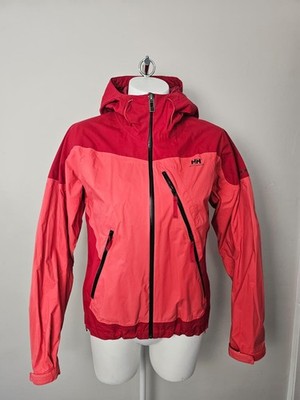 Helly Hansen Helly Tech Women's Technical Waterproof Jacket- M/Medium-Red/Salmon