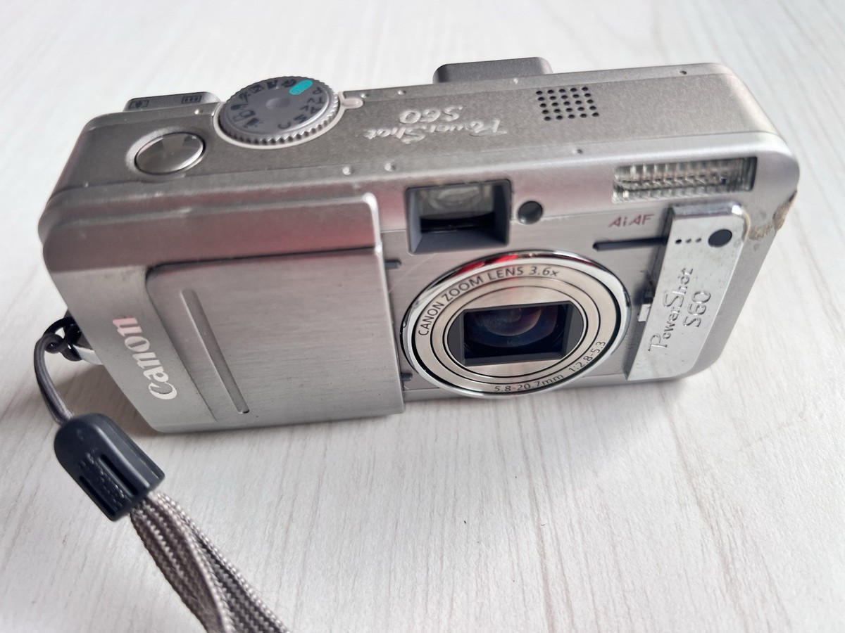 Canon PowerShot S60 動作品　　　[3306] Canon PowerShot S60 5.0MP Digital Camera - Silver for sale