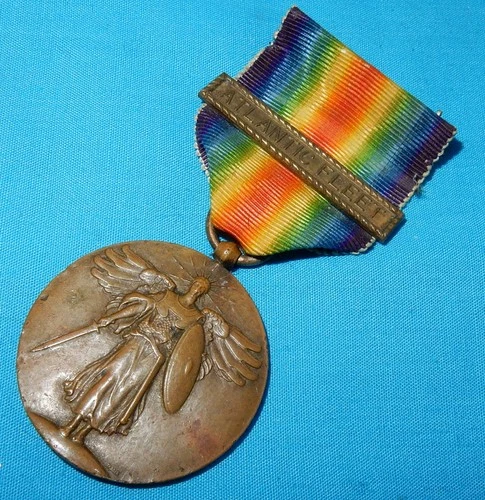 WW1 US NAVY VICTORY MEDAL ATLANTIC FLEET CLASP USA MILITARY WORLD WAR I