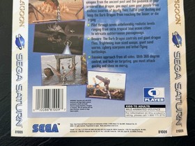 SEGA Saturn Panzer Dragoon, Daytona USA Back Cover Inserts Backside Box Art ONLY