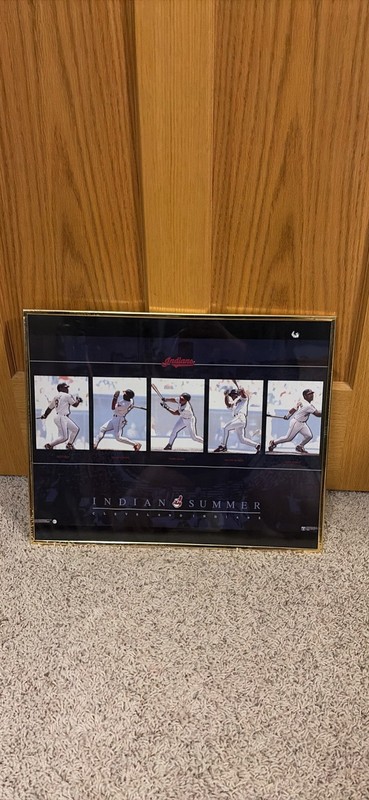 Cleveland Indians "Indian Summer" Baseball Poster Print - Cleveland Indians Team