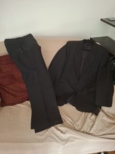 Vintage Black Dress Jacket & Trouser Suit 80