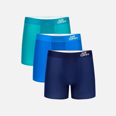Lot Of 3 Pack Pair Just Wears Boxer Trunks Pro With Pouch no Fly Rydal Waters
