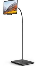 Tablet Floor Stand With Gooseneck Feature Designed To Hold Cell Phones And...