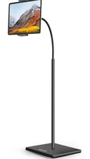 Tablet Floor Stand With Gooseneck Feature Designed To Hold Cell Phones And...