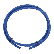 Braided Leather Cord, 5mm 1.1 Yard for Jewelry Making, Blue, 1m
