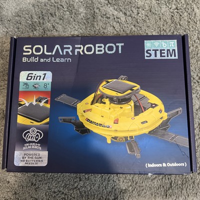 STEM Build and Learn Solar Robot Space Shuttle Astronaut 6-In-1 Robot Model Kit