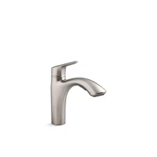 KOHLER Rival Pull-Out Kitchen Sink Faucet 2-Function Sprayhead Vibrant Stainless