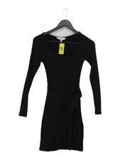 & Other Stories Wrap Midi Dress XS in Black