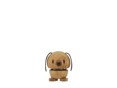 Hoptimist Wackelfigur, Motiv Dog aus Holz, Small, 5,5x5,9x6,9cm