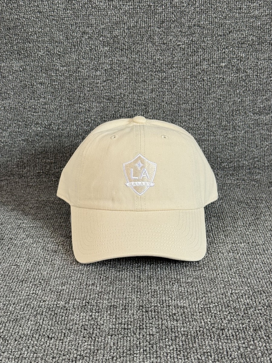 Mitchell & Ness LA Galaxy Dad Hat Strapback Cream Cap S1379