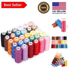 Complete 30-Color Polyester Sewing Thread Set - Perfect for Hand Sewing Projects