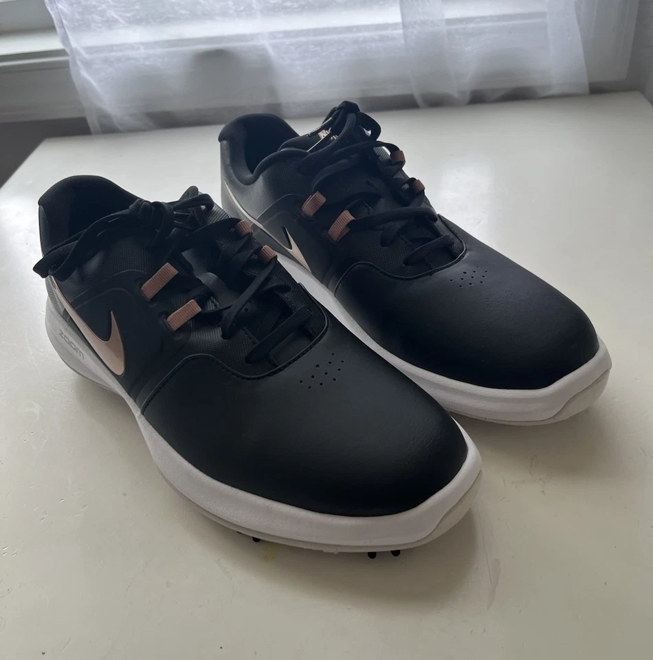 Nike Air Zoom Victory Black Rose Gold Womens Size 9.5 Golf Cleats Shoes - Изображение 4 из 4