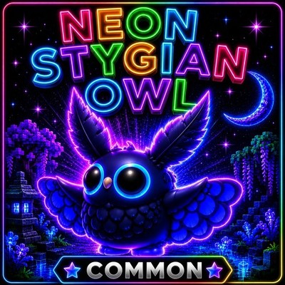 NEON STYGISCHE EULE (BILLIG) ADOPTIEREN SIE EIN HAUSTIER VON MIR - BILLIGSTES AUF EBAY