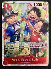 ワンピース カードゲーム 2025 ONEPIECE OP13 JP ACE & SABO & LUFFY Ace & Sabo & Luffy OP13-007 SR Carrying on His Will One Piece CCG